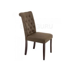 Деревянный стул Amelia dark walnut / fabric brown 11018