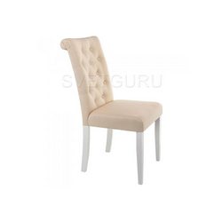 Деревянный стул Amelia white / fabric cream 11021
