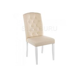 Деревянный стул Menson white / fabric сream 11024