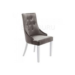 Деревянный стул Elegance white / fabric grey 11139
