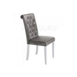Деревянный стул Amelia white / fabric grey 11141