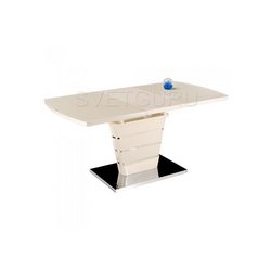 Стеклянный стол Space 120 бежевый 11161