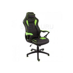 Кресло Leon черное / зеленое 1877