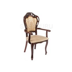 Деревянный стул Bronte вишня / бежевый патина 269982
